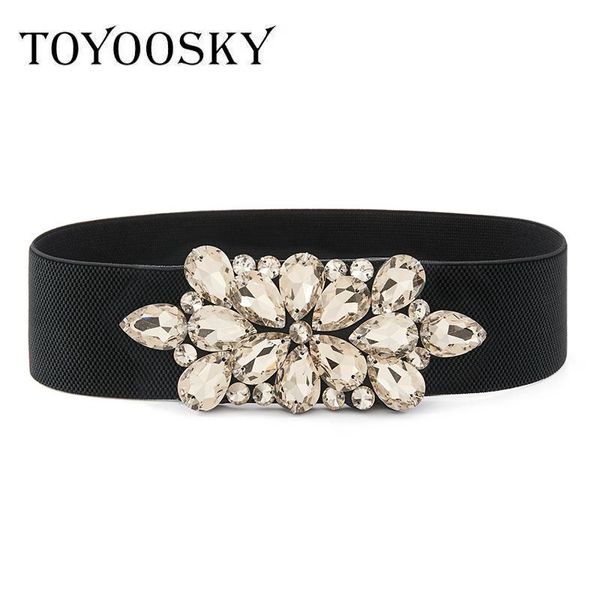 toyoosky new luxury women wide elastic belt all-match bling rhinestone flower solid waistband alloy double snap belts for woman, Black;brown
toyoosky new luxury women wide elastic belt all-match bling rhinestone flower solid waistband alloy double snap belts for woman, Black;brown