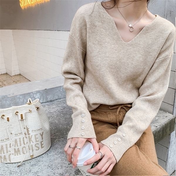 gigogou oversized women sweater ulzzang style v neck pullovers long sleeve knitted jumper christmas sweater jerseys mujer 201130, White;black
gigogou oversized women sweater ulzzang style v neck pullovers long sleeve knitted jumper christmas sweater jerseys mujer 201130, White;black