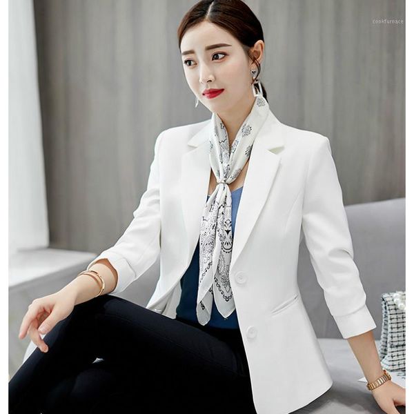 women white blazer jacket office lady work suit jacket casual fashion outwear autumn windbreaker notched female clothing 20191, White;black
women white blazer jacket office lady work suit jacket casual fashion outwear autumn windbreaker notched female clothing 20191, White;black