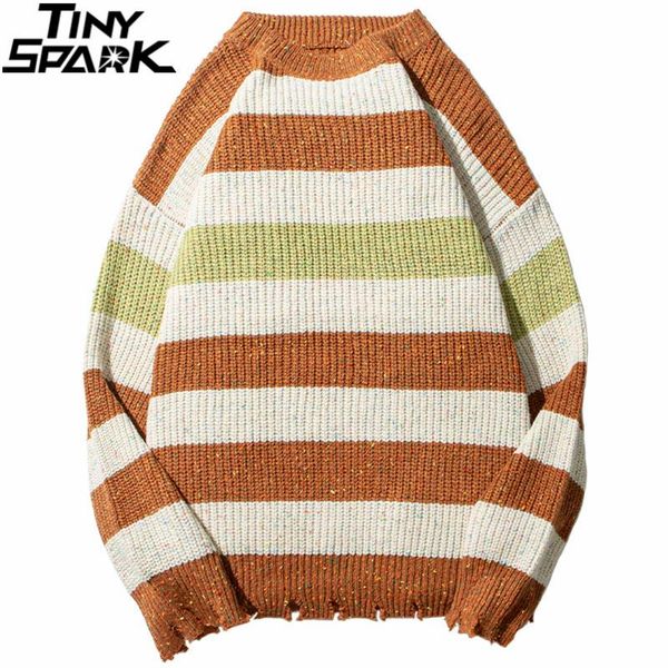 men's sweaters men hip hop streetwear ripped sweater pullover vintage retro striped harajuku cotton 2021 winter fashion hipster, White;black
men's sweaters men hip hop streetwear ripped sweater pullover vintage retro striped harajuku cotton 2021 winter fashion hipster, White;black
