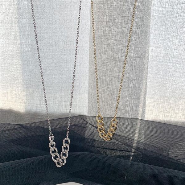 new gold silver color thick cuban chain necklaces curb link necklaces for women metal small charm minimalist necklace
new gold silver color thick cuban chain necklaces curb link necklaces for women metal small charm minimalist necklace