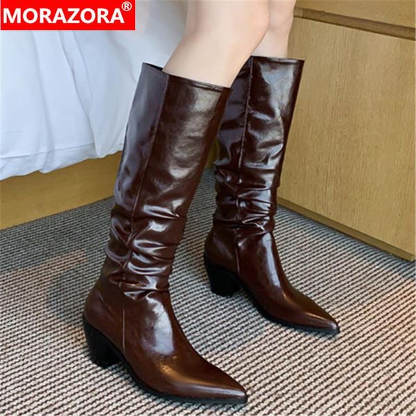 morazora 2021 женские сапоги толстые высокие каблуки заостренный носок зимой колено высокие сапоги натуральная кожа сплошной цвет женская об, Black
morazora 2021 женские сапоги толстые высокие каблуки заостренный носок зимой колено высокие сапоги натуральная кожа сплошной цвет женская об, Black