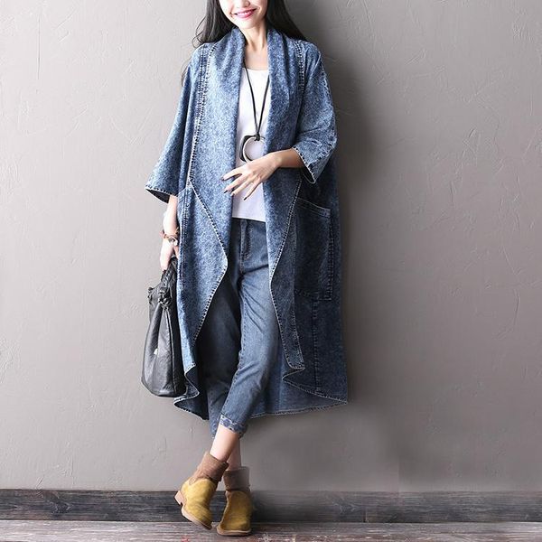 women's trench coats women autumn spring turn down collar irregular length coat bat sleeve outerwear ladies vintage female 2021 overcoa, Tan;black
women's trench coats women autumn spring turn down collar irregular length coat bat sleeve outerwear ladies vintage female 2021 overcoa, Tan;black