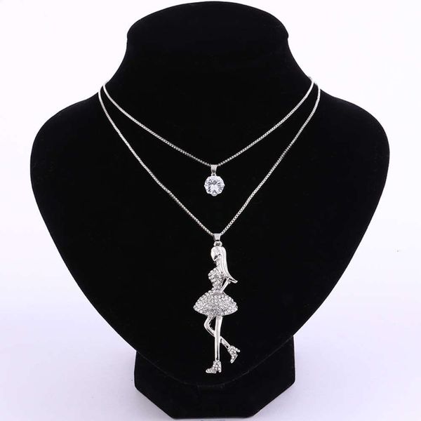 version alloy pendant simple korean necklace animal collarbone double chain neck jewelry temperament women's collarjwzs1key, Silver
version alloy pendant simple korean necklace animal collarbone double chain neck jewelry temperament women's collarjwzs1key, Silver