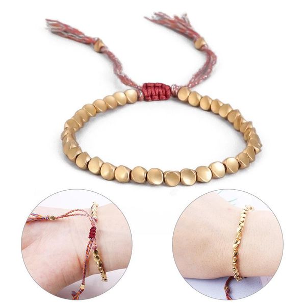 new handmade braided lucky rope bracelet women men tassel bangle thread bracelets hand-woven copper beads bracelet jewelry, Golden;silver
new handmade braided lucky rope bracelet women men tassel bangle thread bracelets hand-woven copper beads bracelet jewelry, Golden;silver
