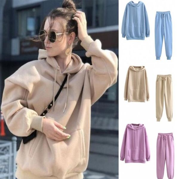 women 2pcs warm sport sets winter autumn tracksuit long sleeve hoodie sweatshirts and sport pants casual outfits set for female, Gray
women 2pcs warm sport sets winter autumn tracksuit long sleeve hoodie sweatshirts and sport pants casual outfits set for female, Gray
