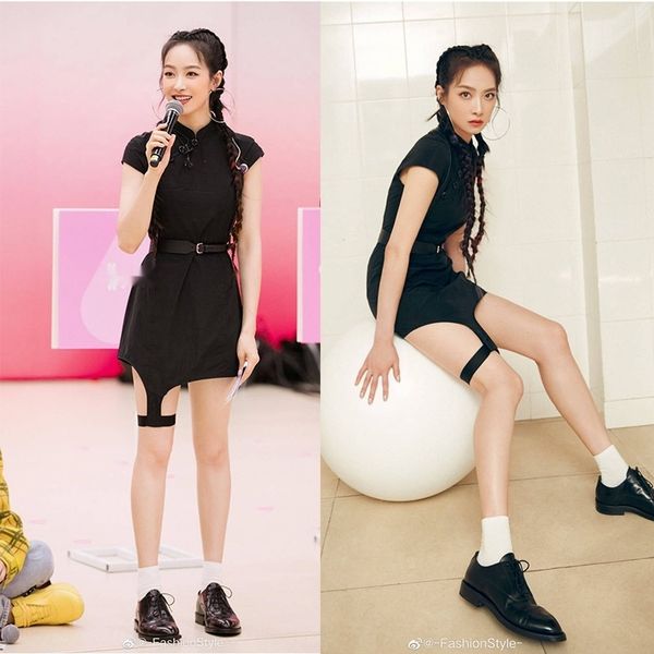 20 summer ouyang nana songxi same black irregular qipao temperament leggingsring leggings leggings ring skirt dress 1tfo2, Black;gray
20 summer ouyang nana songxi same black irregular qipao temperament leggingsring leggings leggings ring skirt dress 1tfo2, Black;gray