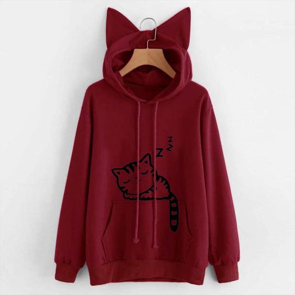 s 2xl kawaii женщин кофты с длинным рукавом cat ear толстовки толстовка пуловер топы блузка пуловер hoodie poleron mujer, Black
s 2xl kawaii женщин кофты с длинным рукавом cat ear толстовки толстовка пуловер топы блузка пуловер hoodie poleron mujer, Black