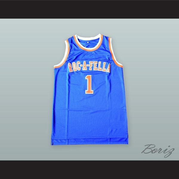 vintage men shawn carter 1 roc-a-fella blue white basketball jersey customize any name and number, Black
vintage men shawn carter 1 roc-a-fella blue white basketball jersey customize any name and number, Black