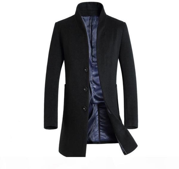 winter mens solid color trench coats lapel neck long coats button business style fashion hoome clothing, Tan;black
winter mens solid color trench coats lapel neck long coats button business style fashion hoome clothing, Tan;black