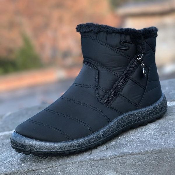 2020 autumn winter new snow boots female middle plush waterproof cotton side zipper women winter boots warm wedge ankle, Black
2020 autumn winter new snow boots female middle plush waterproof cotton side zipper women winter boots warm wedge ankle, Black