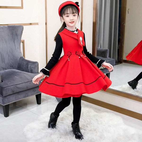 children's princs suit girls little sweater girl vt skirt autumn and winter two piece new year's drs, Red;yellow
children's princs suit girls little sweater girl vt skirt autumn and winter two piece new year's drs, Red;yellow