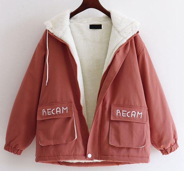 2021 new mode streetwear pocket hood biker female jacket thickening cashmere loose parka korean style large coat d1cp, Black
2021 new mode streetwear pocket hood biker female jacket thickening cashmere loose parka korean style large coat d1cp, Black