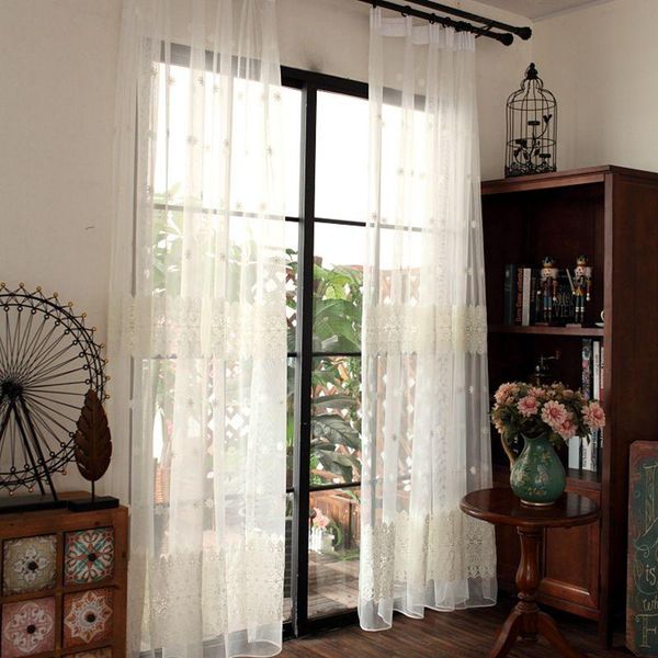 curtain & drapes white embroidered lace flowers bedroom window sheer romantic screen european for living room my287#40
curtain & drapes white embroidered lace flowers bedroom window sheer romantic screen european for living room my287#40