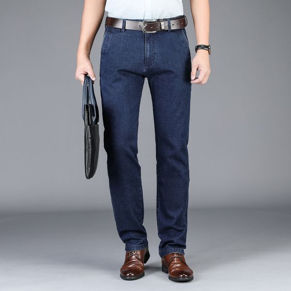 luxury 99% cotton comfortable denim jeans 2020 autumn and winter brand clothing business casual pants blue black q0105, Black;white
luxury 99% cotton comfortable denim jeans 2020 autumn and winter brand clothing business casual pants blue black q0105, Black;white