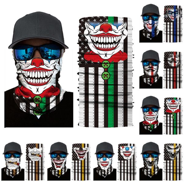 dhl shipping clown skull magic scarf protective face mask american flag bandana outdoor sunscreen dustproof neck gaiter kimter-l407fa, Black
dhl shipping clown skull magic scarf protective face mask american flag bandana outdoor sunscreen dustproof neck gaiter kimter-l407fa, Black