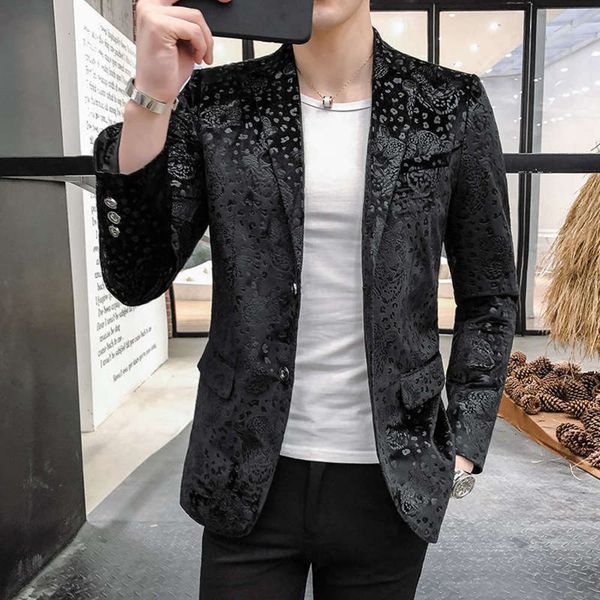 casual suit two style new men's button coat business leisure, White;black
casual suit two style new men's button coat business leisure, White;black