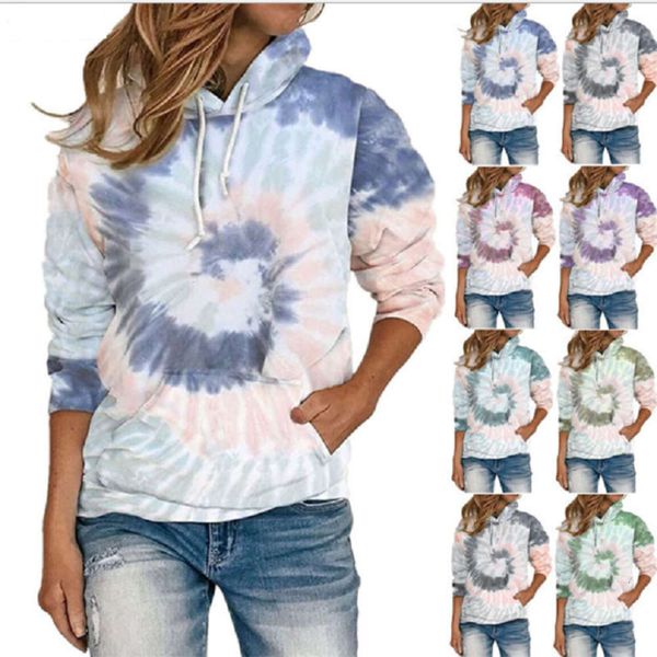 women's loose tie dye printed hooded long sleeve sweater in autumn and winter 2020 sweatshirt women hoodies ing, Black
women's loose tie dye printed hooded long sleeve sweater in autumn and winter 2020 sweatshirt women hoodies ing, Black
