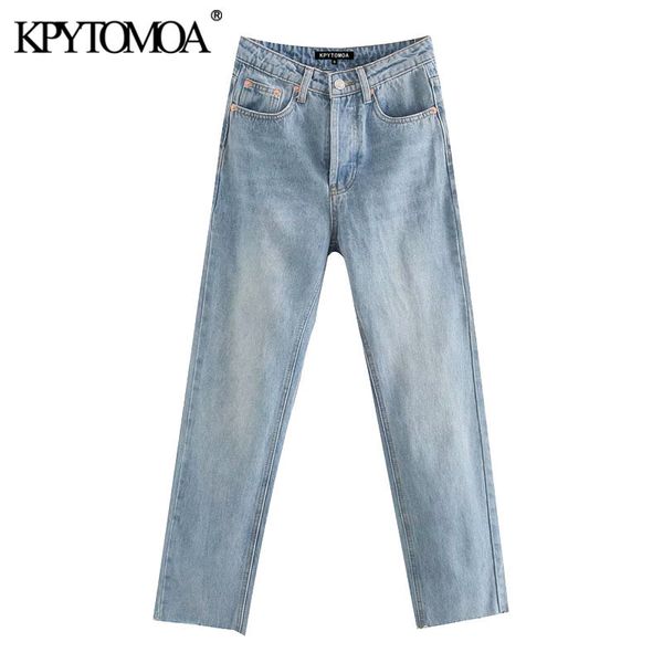 kpytomoa women chic fashion high waist straight jeans vintage buttons fly pockets denim pants female ankle trousers jean 201105, Blue
kpytomoa women chic fashion high waist straight jeans vintage buttons fly pockets denim pants female ankle trousers jean 201105, Blue