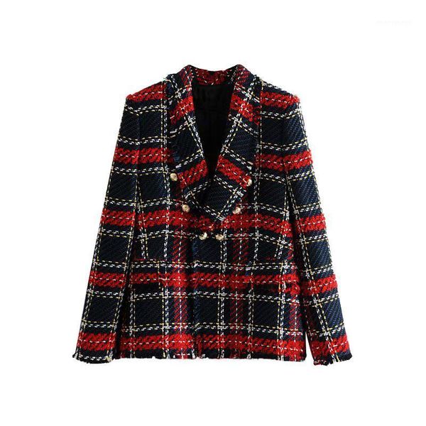 women's suits & blazers vintage women fashion double breasted casual jackets elegant long sleeve plaid female ladies1, White;black
women's suits & blazers vintage women fashion double breasted casual jackets elegant long sleeve plaid female ladies1, White;black