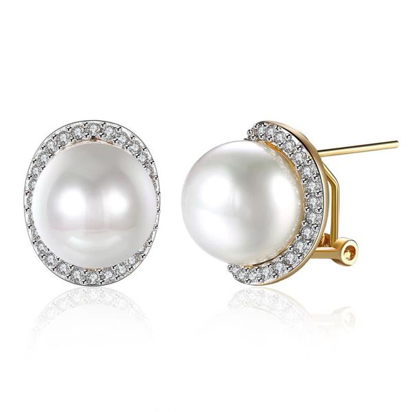 stud wedding jewellry white cubic zirconia pearl earrings gold overlay for women fashion jewelry e2096, Golden;silver
stud wedding jewellry white cubic zirconia pearl earrings gold overlay for women fashion jewelry e2096, Golden;silver