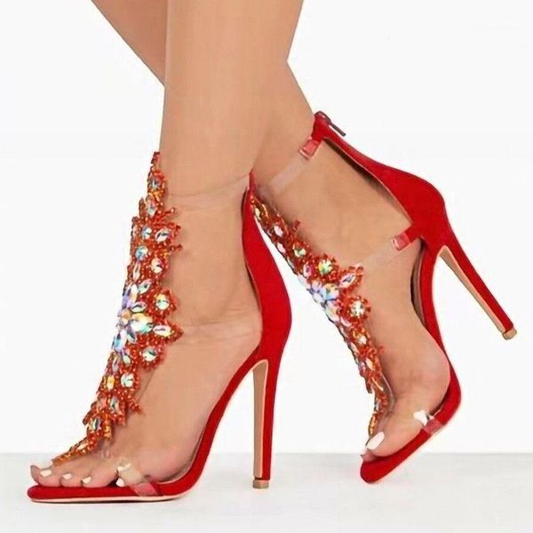 sandals arrivals glittering crystal beaded hollow clear pvc buckle strap rhinestone high heel dress shoes cut-out wedding1, Black
sandals arrivals glittering crystal beaded hollow clear pvc buckle strap rhinestone high heel dress shoes cut-out wedding1, Black