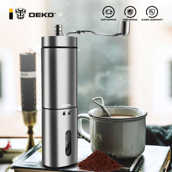 deko hand manual portable grinder adjustable ceramic coffee bean mill stainless steel kitchen mills tools q0109
deko hand manual portable grinder adjustable ceramic coffee bean mill stainless steel kitchen mills tools q0109