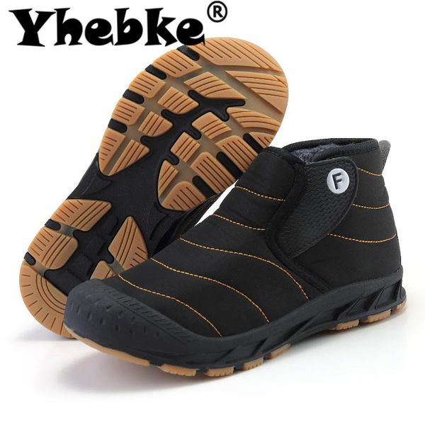 yhebke men's brand winter shoes slip on lightweight breathable warm snow boots casual ankle male botas plus size 37-47, Black
yhebke men's brand winter shoes slip on lightweight breathable warm snow boots casual ankle male botas plus size 37-47, Black