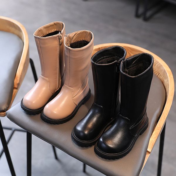 2020 winter autumn girls kids leather knee boots black platform fashon booties children plush warm high snow shoe
2020 winter autumn girls kids leather knee boots black platform fashon booties children plush warm high snow shoe