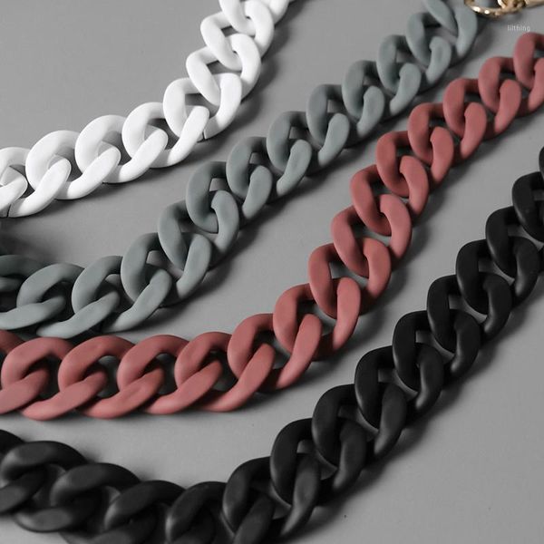 45cm frosted solid handbag strap women replace shoulder bag chain replacement clutch purse handles acrylic bag accessories1, Black
45cm frosted solid handbag strap women replace shoulder bag chain replacement clutch purse handles acrylic bag accessories1, Black