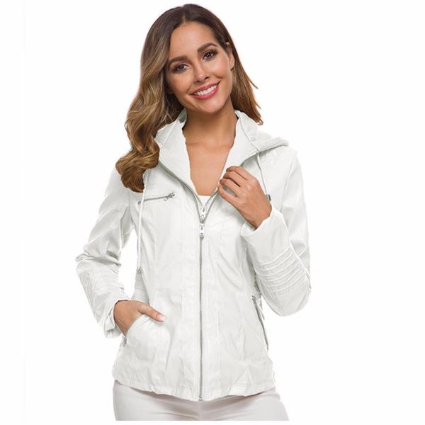 lady autumn and winter coat ladies hooded leather jacket short casual leather women's jacket coat new design winter women, Black;brown
lady autumn and winter coat ladies hooded leather jacket short casual leather women's jacket coat new design winter women, Black;brown