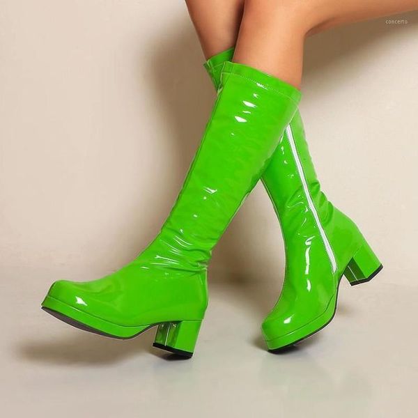 women knee high boots mid heels shoes woman shiny patent leather warm gladiator shoe chaussures femme zapatos mujer sapato d21181, Black
women knee high boots mid heels shoes woman shiny patent leather warm gladiator shoe chaussures femme zapatos mujer sapato d21181, Black