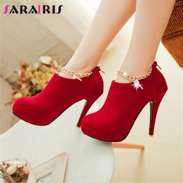 sarairis new big size 32-43 solid metal decoration spike high heels platform shoes women casual party spring autumn pumps, Black
sarairis new big size 32-43 solid metal decoration spike high heels platform shoes women casual party spring autumn pumps, Black
