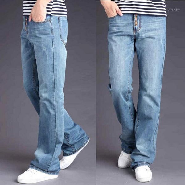 men's spring autumn flared denim pants loose jeans casual big flared jeans ripped rivet decoration men1, Blue
men's spring autumn flared denim pants loose jeans casual big flared jeans ripped rivet decoration men1, Blue