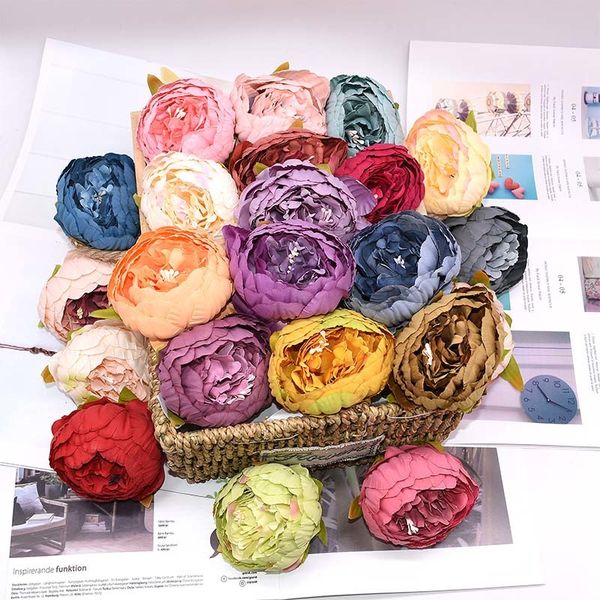 1pc 8cm silk artificial flower heads for vintage wedding home decor handmade craft diy garland hats accessories fake peony 
1pc 8cm silk artificial flower heads for vintage wedding home decor handmade craft diy garland hats accessories fake peony