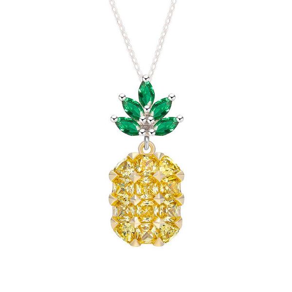 pendant necklaces s925 sterling silvery sweet fashion fruits pineapple necklace zircon crystal female, Silver
pendant necklaces s925 sterling silvery sweet fashion fruits pineapple necklace zircon crystal female, Silver