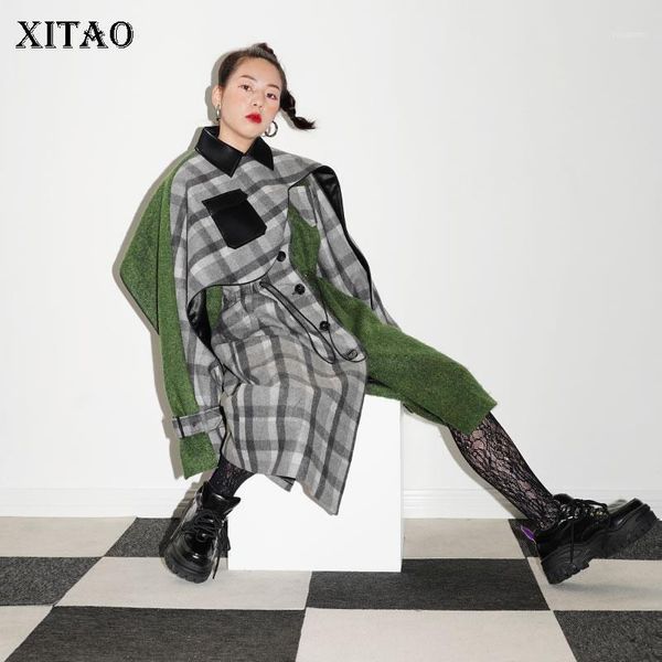 xitao stitching plaid woolen coat women detachable cloak asymmetry windbreaker streetwear fashion women clothes 2020 gcc31471, Black
xitao stitching plaid woolen coat women detachable cloak asymmetry windbreaker streetwear fashion women clothes 2020 gcc31471, Black