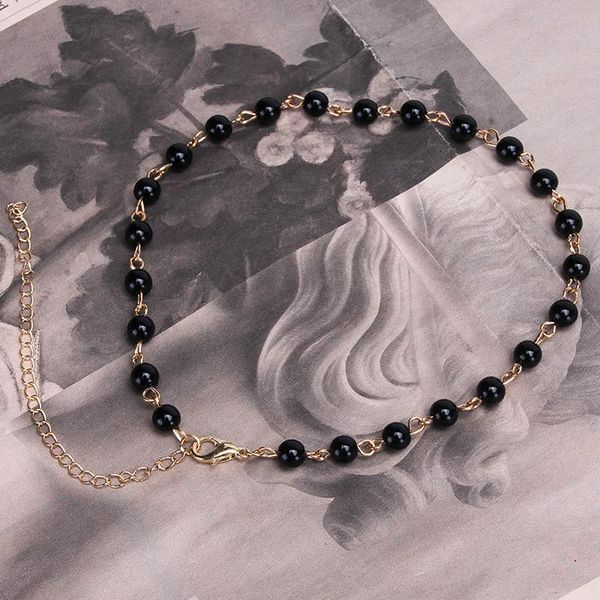 chokers fashion jewelry woman simple black white bead necklace handmade chocker women collares, Golden;silver
chokers fashion jewelry woman simple black white bead necklace handmade chocker women collares, Golden;silver