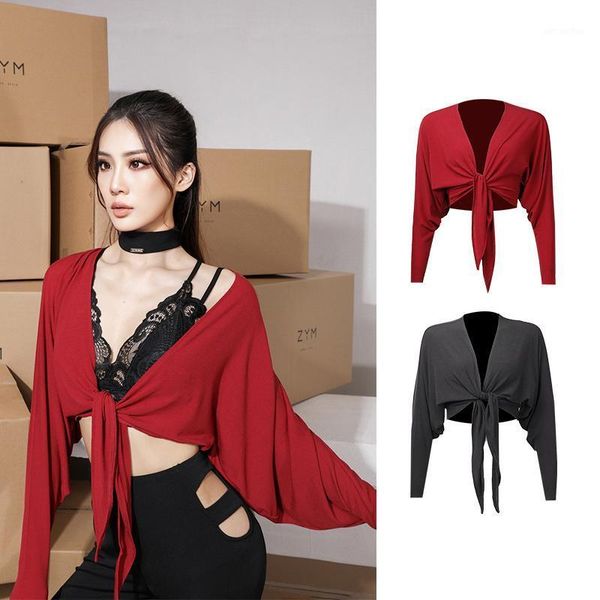 latin dance costumes women warm up dancing lace-up cardigan samba rumba salsa dancer practice clothes latin dnv142691, Black;red
latin dance costumes women warm up dancing lace-up cardigan samba rumba salsa dancer practice clothes latin dnv142691, Black;red