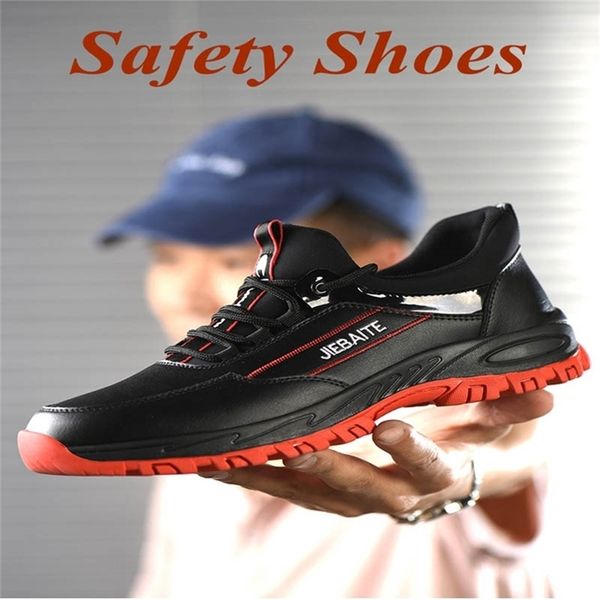 men & safety steel toe caps anti-smashing anti-puncture construction work boots non-slip breathable security shoes y200915, Black;brown
men & safety steel toe caps anti-smashing anti-puncture construction work boots non-slip breathable security shoes y200915, Black;brown