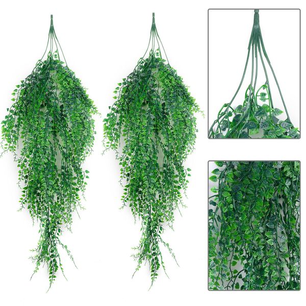 2pcs artificial plant simulated leaves ivy fake hanging plants for wedding decor living room ornaments vine rattan 1029
2pcs artificial plant simulated leaves ivy fake hanging plants for wedding decor living room ornaments vine rattan 1029