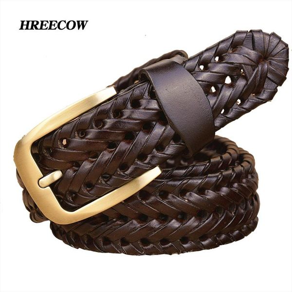 new braided leather men's belt hand knitted genuine leather brass pin buckle casual style woven tanned cowhide, Black;brown
new braided leather men's belt hand knitted genuine leather brass pin buckle casual style woven tanned cowhide, Black;brown