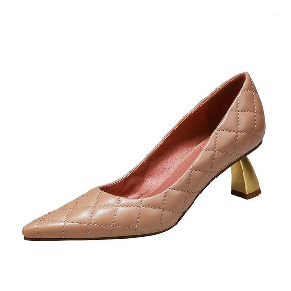 mkkhou fashion high-heeled shoes women 2020 autumn new leather pointed tip lozenge 5.5cm single shoe women's shoes size 34-411, Black
mkkhou fashion high-heeled shoes women 2020 autumn new leather pointed tip lozenge 5.5cm single shoe women's shoes size 34-411, Black