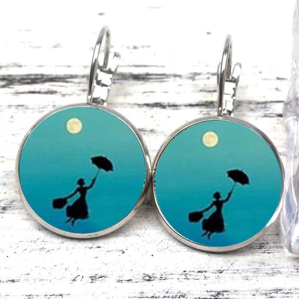 dangle & chandelier 2021 fashion mary poppins earrings steampunk female gift wedding bridal jewelry souvenir mother, Silver