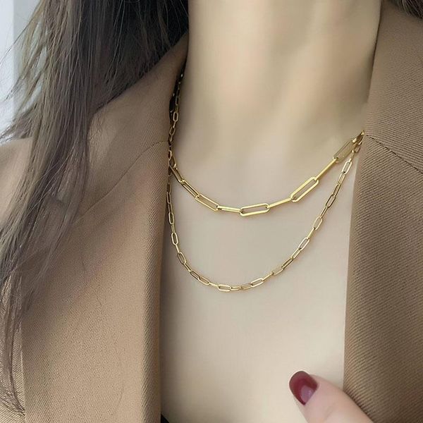1 pcs trendy stainless steel geometric hollow chain necklaces for women and men fashion jewelry accessories, Silver
1 pcs trendy stainless steel geometric hollow chain necklaces for women and men fashion jewelry accessories, Silver