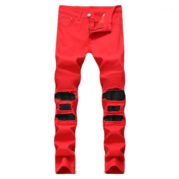 men's jeans men denim pants biker ripped male casual black and red fashion #66041, Blue
men's jeans men denim pants biker ripped male casual black and red fashion #66041, Blue