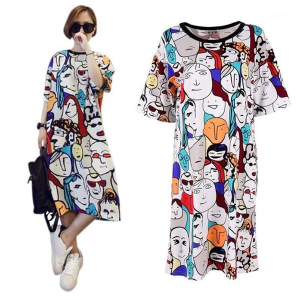 harajuku funny print summer loose dress o neck short sleeve cartoon women sundress t shirt dresses club party vestidos robe1, Black;gray
harajuku funny print summer loose dress o neck short sleeve cartoon women sundress t shirt dresses club party vestidos robe1, Black;gray