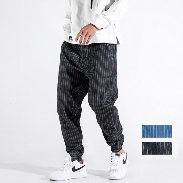 japanese style fashion men jeans vintage stripe casual cotton cargo pants streetwear designer hip hop joggers wide leg trousers, Blue
japanese style fashion men jeans vintage stripe casual cotton cargo pants streetwear designer hip hop joggers wide leg trousers, Blue