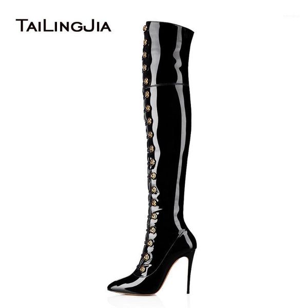 shiny black over the knee high long boots women pointy toe high heel buttons thigh boots patent leather ladies winter shoes1
shiny black over the knee high long boots women pointy toe high heel buttons thigh boots patent leather ladies winter shoes1