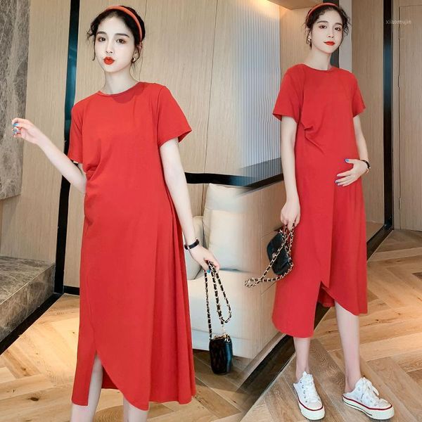 maternity dresses 6680# dress summer solid color cotton short sleeve loose stylish for pregnant women mom1, White
maternity dresses 6680# dress summer solid color cotton short sleeve loose stylish for pregnant women mom1, White